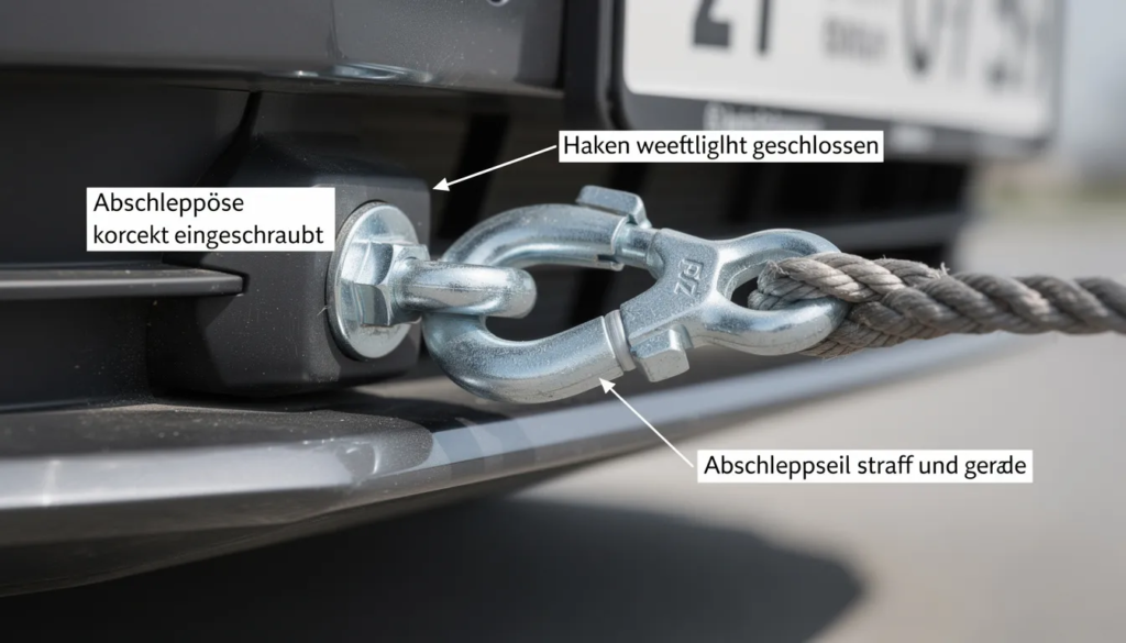 Was ist beim Abschleppen zu beachten?
