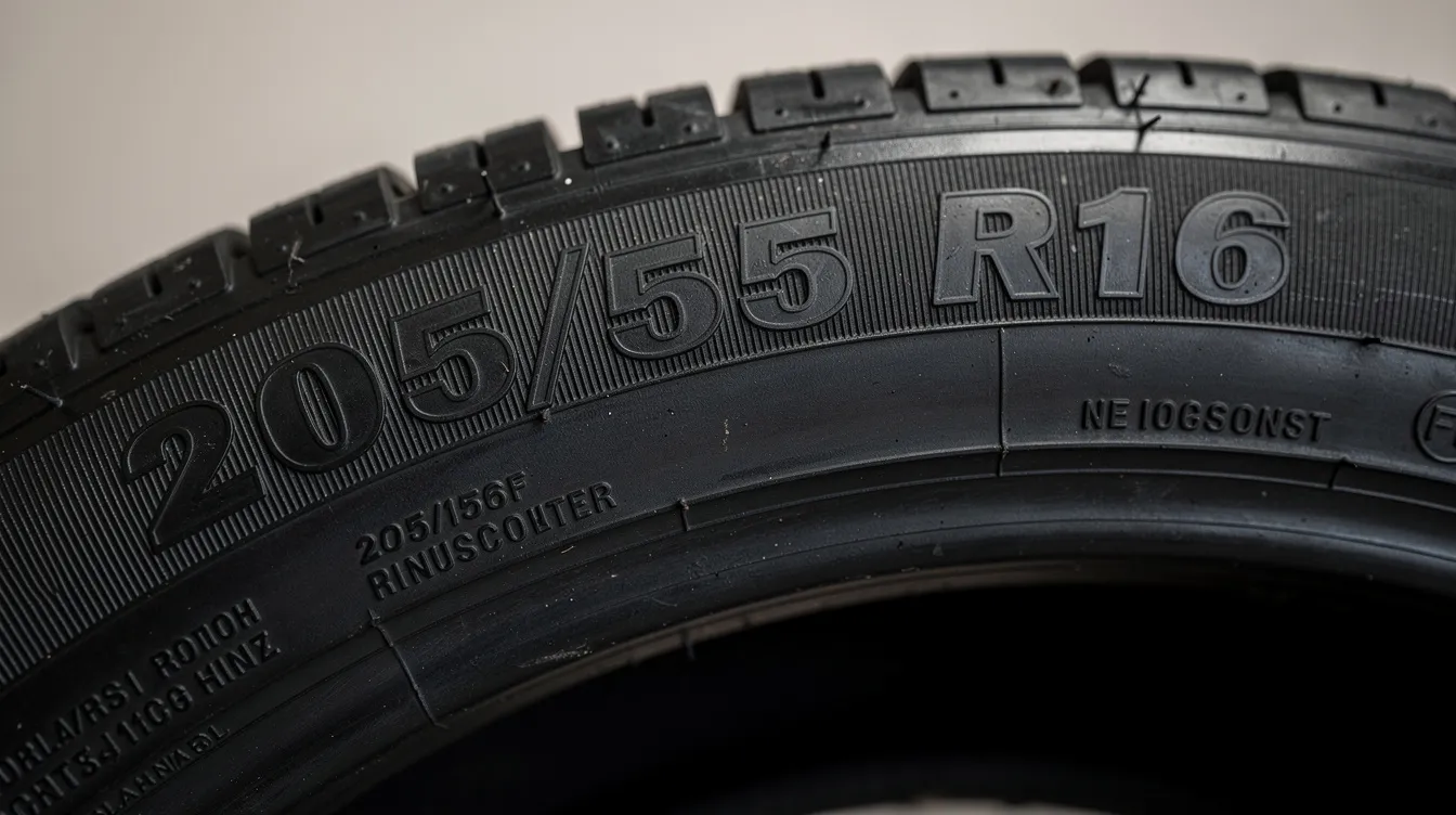 Die Nahaufnahme zeigt die Reifenflanke eines Goodyear Ultragrip Performance 3 Winterreifens mit deutlich sichtbaren Kennzeichnungen und Größenangaben. Die verschiedenen Rillen und Lamellen sind erkennbar, was auf die wintertauglichen Eigenschaften und die Sicherheit bei Schnee und Eis hinweist.